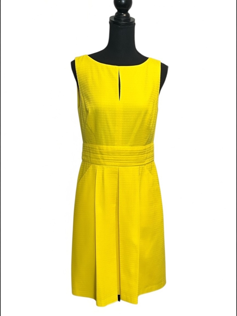 Lauren Ralph Lauren Bright Yellow Fit and Flare Dress